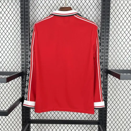 Retro Manchester United 1998/99 Home Long Sleeves Jersey