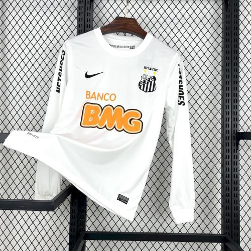 Retro Santos 2011/12 Home Long Sleeves Jersey