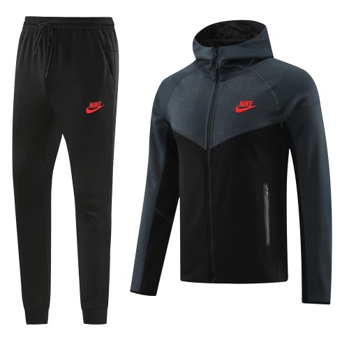 24/25  N.ike Hoodie Training Set Dark Gray