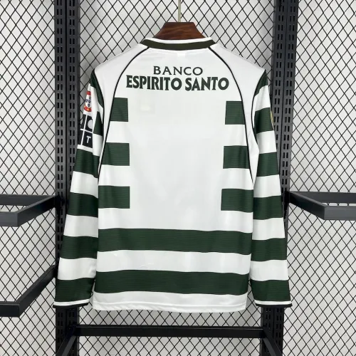 Retro Sporting CP 2001/02 Home Long Sleeves Jersey
