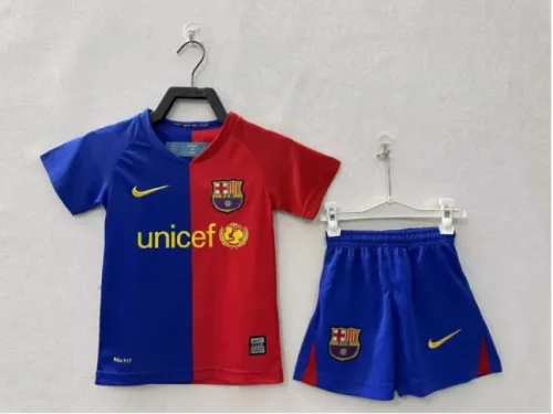 Retro 2008/09 Barcelona Home Kids Kit