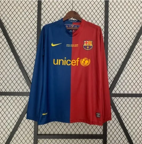 Retro 08/09 Barcelona Home Long jersey