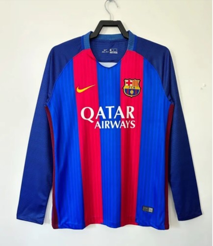 Retro 16/17 Barcelona Home Long Sleeve