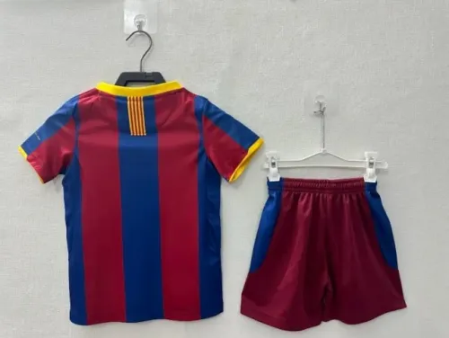Retro 2010/11 Barcelona Home Kids Kit