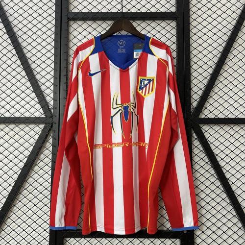 Retro Atletico Madrid 2004/05 Home Long sleeve Jersey