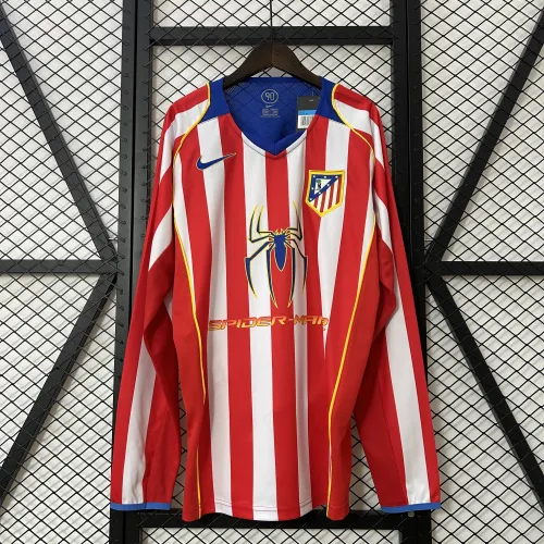 Retro Atletico Madrid 2004/05 Home Long sleeve Jersey
