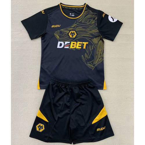 24/25 Wolverhampton Wanderers Away Kids Kit