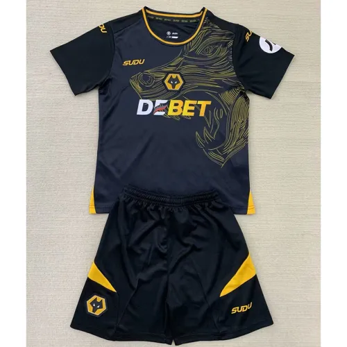 24/25 Wolverhampton Wanderers Away Kids Kit