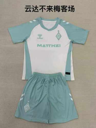 24/25 Werder Bremen Away Kids Kit