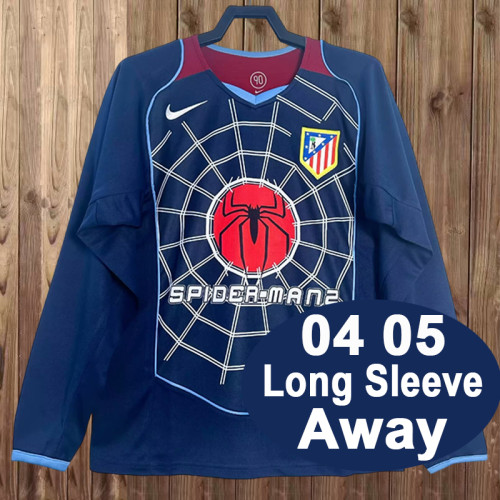 Retro Atletico Madrid 2004/05 Away Long sleeve Jersey