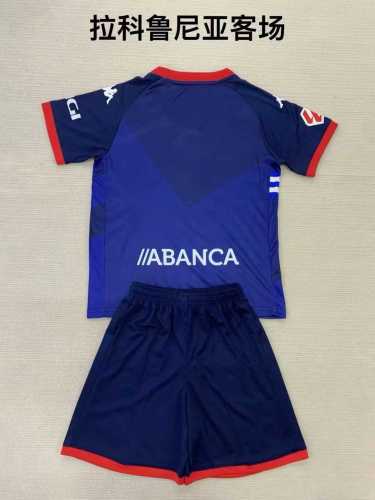 24/25 Deportivo La Coruna Away Kids Kit
