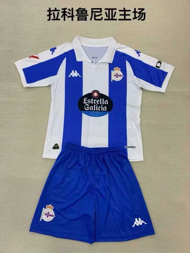24/25 Deportivo La Coruna Home Kids Kit