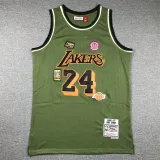 Lakers Army Green Basketball Jersey