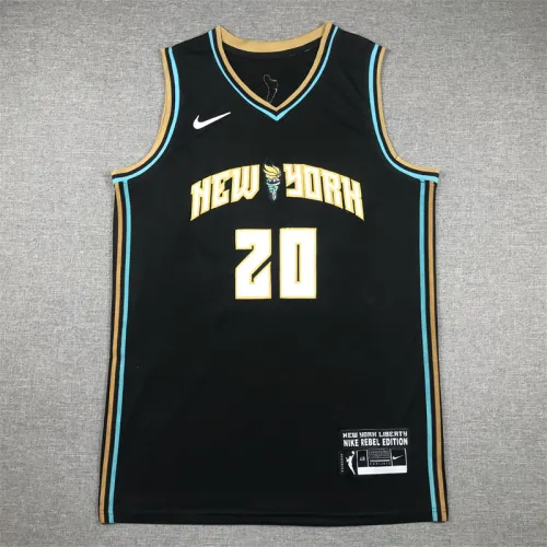 New York Liberty 20 Black Basketball Jersey