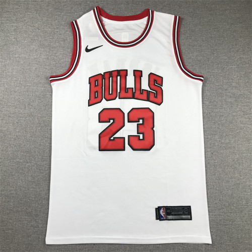 Bulls White Basketball Jersey