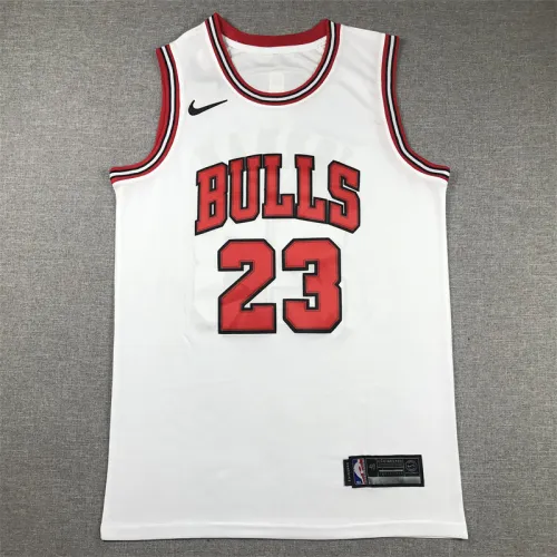 Bulls White Basketball Jersey