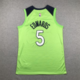Timberwolves 5 Green Basketball Jersey