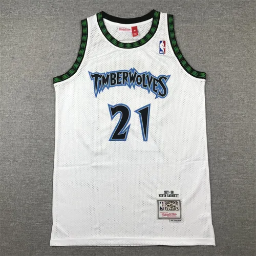 Timberwolves Classic White Basketball Jersey