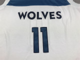 Timberwolves 5 White Basketball Jersey