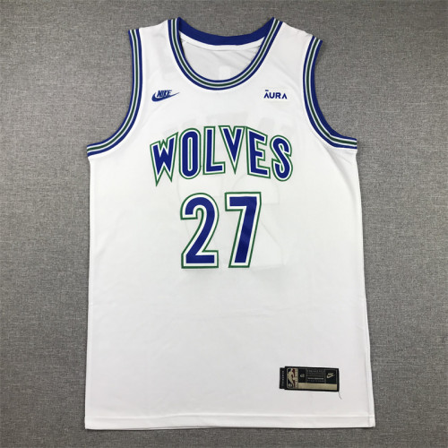 Timberwolves Classic White Basketball Jersey