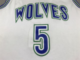 Timberwolves Classic White Basketball Jersey