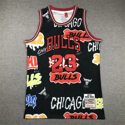 Bulls 23 Graffiti Basketball Jersey