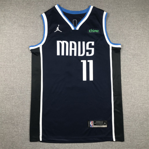 Mavericks 11 Dark Blue Announcement Edition Basketball Jersey