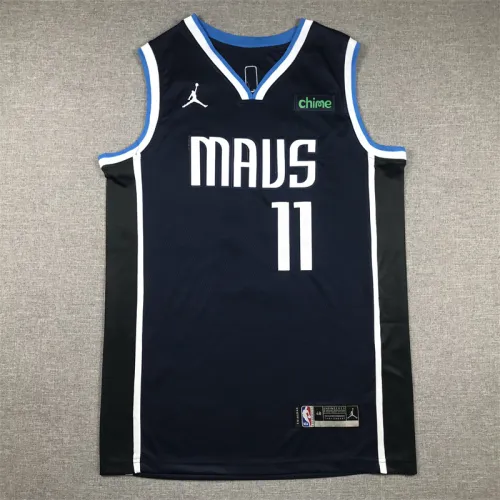 Mavericks 11 Dark Blue Announcement Edition Basketball Jersey