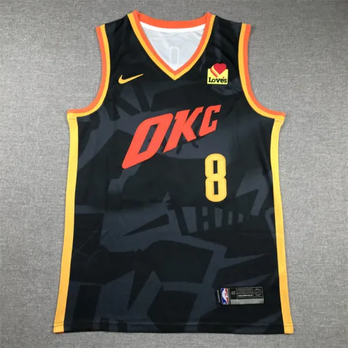 Thunder Black City Edition Basketball Jersey