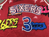 76ers 3 graffiti basketball jersey