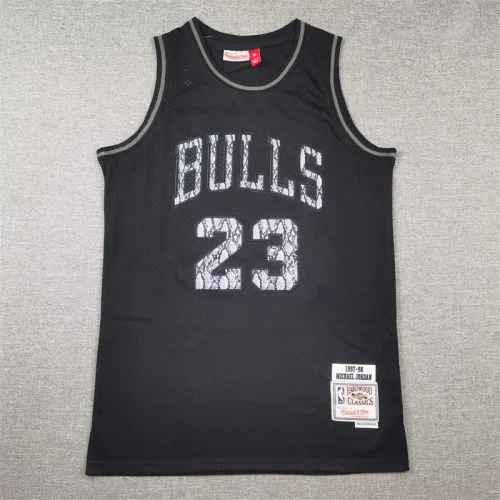 Bulls 23 Retro Snake Pattern Basketball Jersey