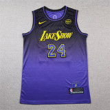 Lakers Purple City Edition Basketball Jersey