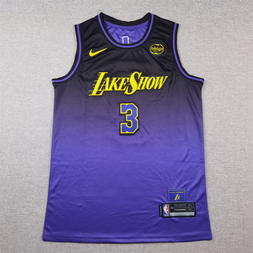 Lakers Purple City Edition Basketball Jersey