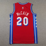 76ers 20 red basketball jersey