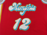Grizzlies 12 Red City Edition Basketball Jersey