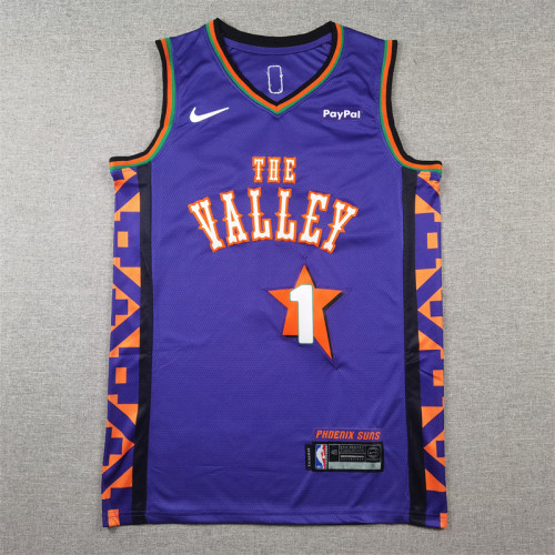 Suns 35 Purple City Edition Basketball Jersey
