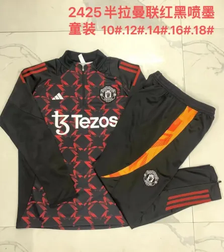24/25 Manchester United Kids Tracksuits