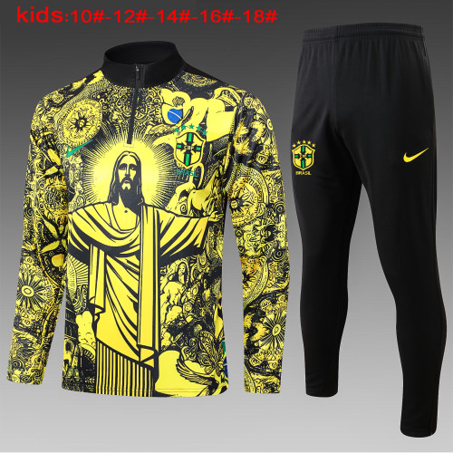 24/25 Brazil Kids Tracksuits Special Edition