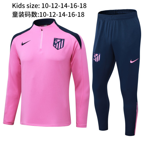 24/25 Atletico Madrid Kids Tracksuits