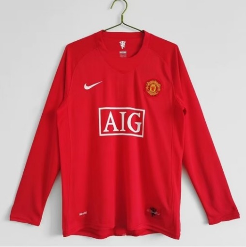07/08 Retro Manchester United Home Champions Long sleeve