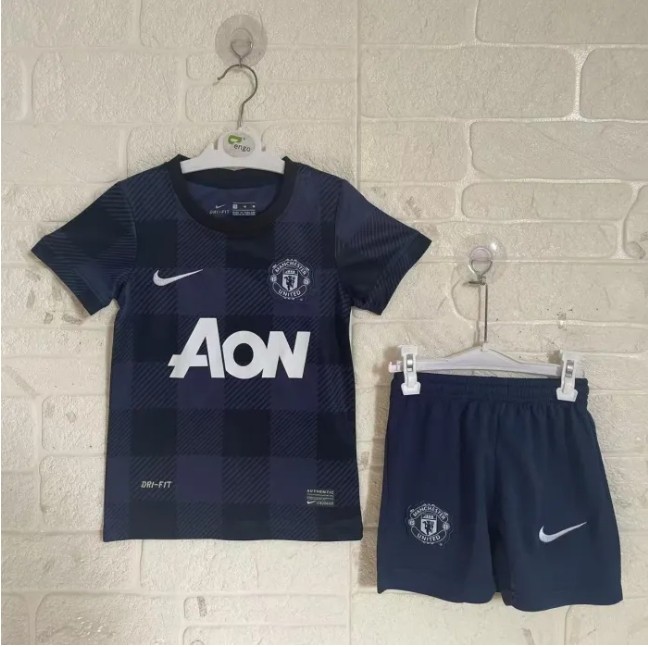 Retro 2013/14 Manchester United Away Retro Kids Kit