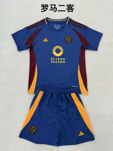 24/25 AS Roma Third Away Kids Kit