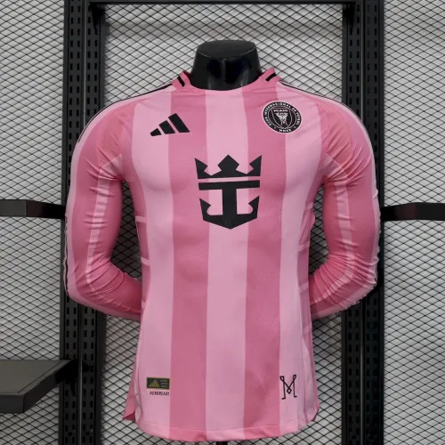 25/26 Inter Miami Home Long Sleeves Jersey Player Version
