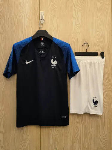 Retro 2018 France Home Adult Uniform
