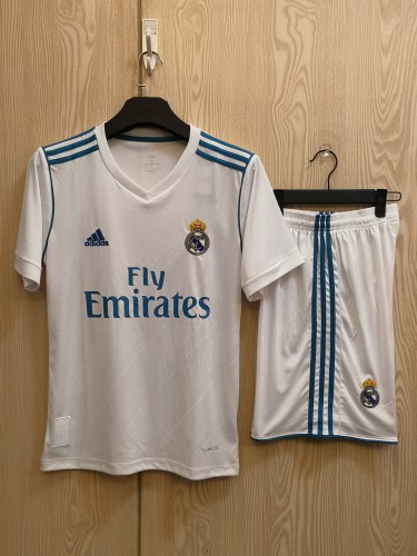 Retro 17/18 Real Madrid Home Adult Uniform