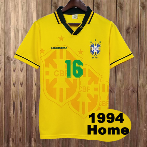 Retro 1994 Brazil Home Jersey