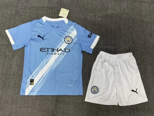 25/26 Manchester City Home Kids Kit