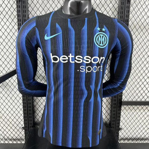 25/26 Inter Milan Home Player Long Sleeve Jersey