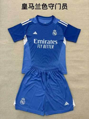 25/26 Real Madrid Blue Goalkeeper Adult Uniform