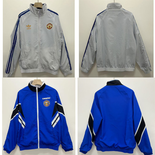 Retro Manchester United 96/97 Double-Sided Windbreaker Jacket